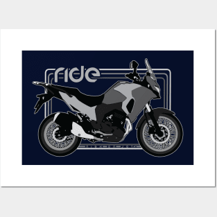 Ride kawasaki versys x-300 17 bw Posters and Art